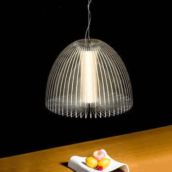 Современная креативная люстра в скандинавском стиле, акриловый светодиодный светильник, Роскошный подвесной светильник для столовой, кафе, подвесной светильник, Новый 7