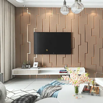 современные китайские бархатные обои, простая спальня, гостиная, 3D ТВ-фон, обои для стен оптом 11
