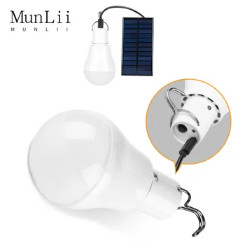 Солнечная светодиодная лампа MunLII Портативная садовая лампа Наружное водонепроницаемое освещение для дома, кемпинга, чрезвычайных ситуаций 8