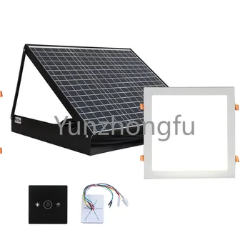 Солнечные светодиодные светильники с дистанционным управлением для дома, прихожая, солнечный светодиодный потолочный люк в крыше с батарейной системой 16