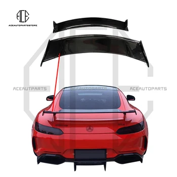 Спойлер заднего крыла багажника из углеродного волокна в стиле IMP Для Benz C190 AMG GT GTS GTC Body Kit 2014-UP 15