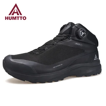 Спортивная обувь HUMTTO для мужчин, роскошные дизайнерские безопасные кроссовки для улицы, мужские зимние водонепроницаемые ботинки для скалолазания, треккинга, походов, мужские ботинки 13