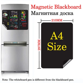 Стираемая магнитная доска формата А4, наклейка на холодильник с магнитным всасыванием, Доска объявлений для дисплея, наклейка на магнитную доску 7