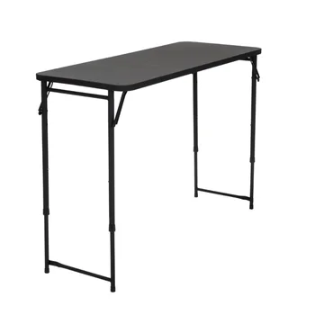 Столешница из ПВХ с регулируемой высотой 20 ”x 48”, черный Приставной столик, мебель для гостиной, маленький столик 4