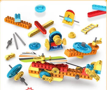 Строительные блоки, игрушки для сборки механизмов, научно-технические изделия, совместимые с интеллектом крупных частиц, обучающие аксессуары 4