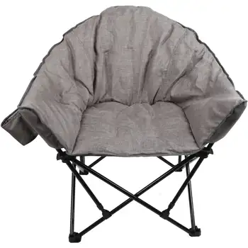 Стул для кемпинга-серый -Удобное сидение для приключений на свежем воздухе
