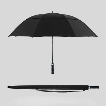 Суперсемейный автоматический зонт, мужской зонт с длинной ручкой, для дождя на пять человек, специальный ветроустойчивый зонт большого размера