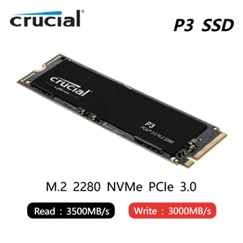 Твердотельный накопитель Crucial SSD P3 NVME M2 PCIe 4.0 P2 PCIe 3.0 P3P 500GB 1TB 2TB 4T P5 PLUS SSD M.2 2280 Внутренние твердотельные накопители 1T жесткий диск 6