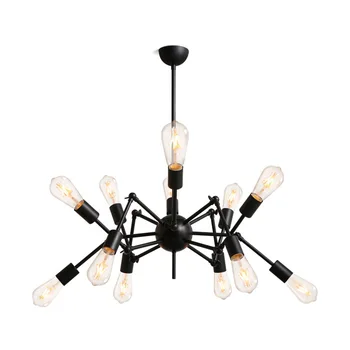 Телескопическая люстра Nordic Spider, Ретро Промышленный подвесной светильник, мебель для Столовой, украшение комнаты, подвесные светильники 3
