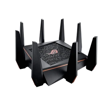 ТОП-5 Лучших игровых Wi-Fi маршрутизаторов Оригинальный ASUS GT-AC5300 AC5300 Трехдиапазонный 5334 Мбит/с Для всей домашней сети 1,8 ГГц 10
