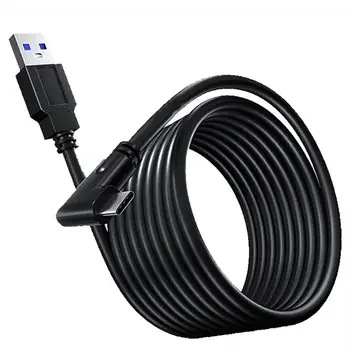 Удлинительный кабель виртуальной реальности 5 М/16,4 фута USB3.0 Стабильная линия передачи данных Тип A-C USB Кабель для гарнитуры OculusQuest Link Steam VR Аксессуары