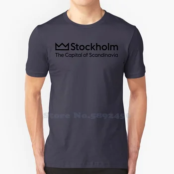 Уличная футболка с логотипом бренда Stockholm 2023, футболки с рисунком высшего качества 11