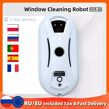 Ультратонкий робот-пылесос для мытья окон, электрический стеклоочиститель limpiacristales, пульт дистанционного управления для дома 7