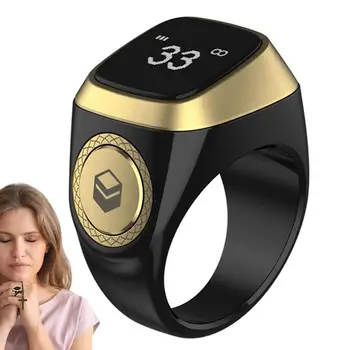 Умные кольца для мужчин, Умное кольцо со счетчиком пальцев, цифровые электронные счетчики Тасбих для молитвы, спортивный дисплей 9