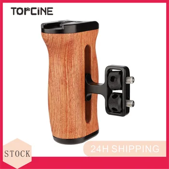 Универсальная камера Topcine с деревянной ручкой сбоку, для установки видеокамеры, аксессуары для видеографики, кронштейн для мобильных съемок 11
