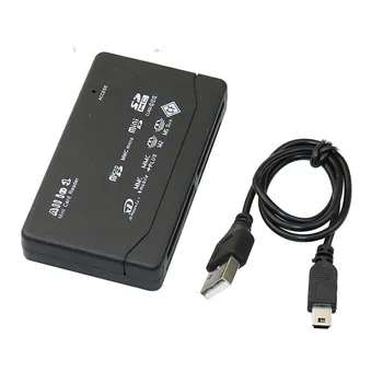 Устройство чтения карт памяти All In One USB External Cardreader SD SDHC Mini Micro M2 MMC XD CF Reader Для MP3, цифровой камеры