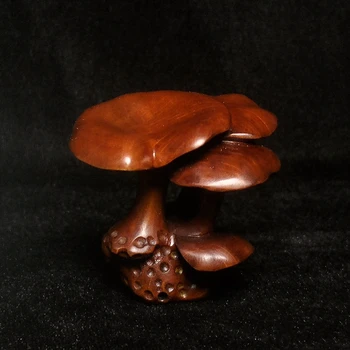 Фигурка гриба ручной работы из японского самшита, красивое украшение, подарок-нэцкэ, 5 см 10