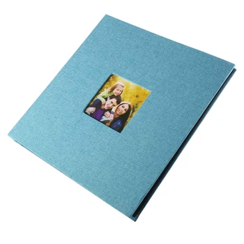 Фотоальбом, самоклеящийся альбом для вырезок для свадьбы/семьи/влюбленных, льняная обложка, подарок 