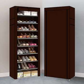 Шкаф для обуви большой Емкости, простая стойка для обуви, пылезащитный Арендованный дом, вешалка для одежды в общежитии, бесплатная доставка 1