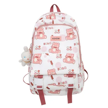 Школьные сумки для девочек, студенческий рюкзак для подростков, женский корейский рюкзак, нейлоновый школьный рюкзак 2