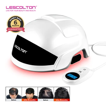 Шлем для роста волос LESCOLTON, лазерная терапия красным светом, колпачок от выпадения волос, Медицинские колпачки для лечения выпадения волос для мужчин и женщин 2