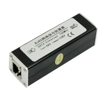 Штекер RJ45 Сетевой фильтр Ethernet для защиты от перенапряжения, громоотвод 100 МГц 7
