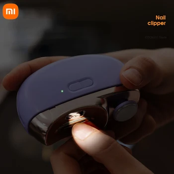 Электрическая автоматическая машинка для стрижки ногтей Xiaomi, Маникюрный Триммер для взрослых, Детские Ножницы для пальцев ног, Педикюрная точилка для толстых фрез