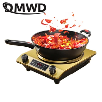 Электрическая Индукционная плита DMWD Водонепроницаемая 3500 Вт, Вогнутый Тип, Магнитная плита для приготовления горячих Блюд, Плита для приготовления супа, стир-фрай, Варочная панель ЕС 1