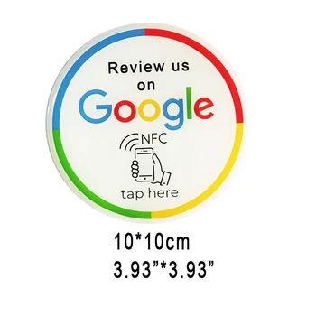 Эпоксидная наклейка Google Review Увеличьте количество ваших отзывов Наклейка с NFC-меткой Эпоксидные этикетки 11