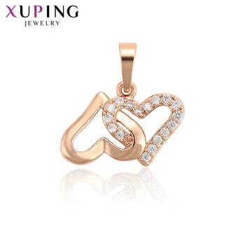 Ювелирные изделия Xuping, подвески, ожерелье в форме сердца, подвеска для женщин, подарки для девочек 34041 12