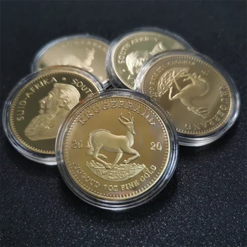 Южная Африка, Саудовская Аравия, Африка, Крюгерранд, 1 унция, золотая монета, Знак Пола Крюгера, коллекционные монеты 12